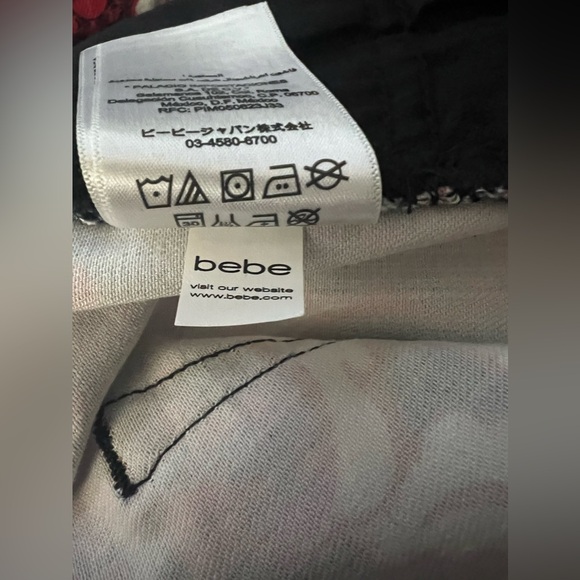 Vintage Womens Bebe Nirvana Bliss Skinny Black & Red Floral Denim Jeans size 29 - Picture 9 of 9